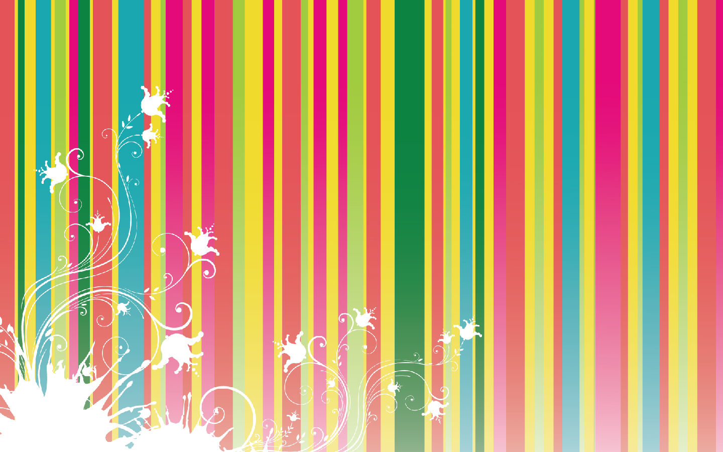 Cute Stripes Background Themes