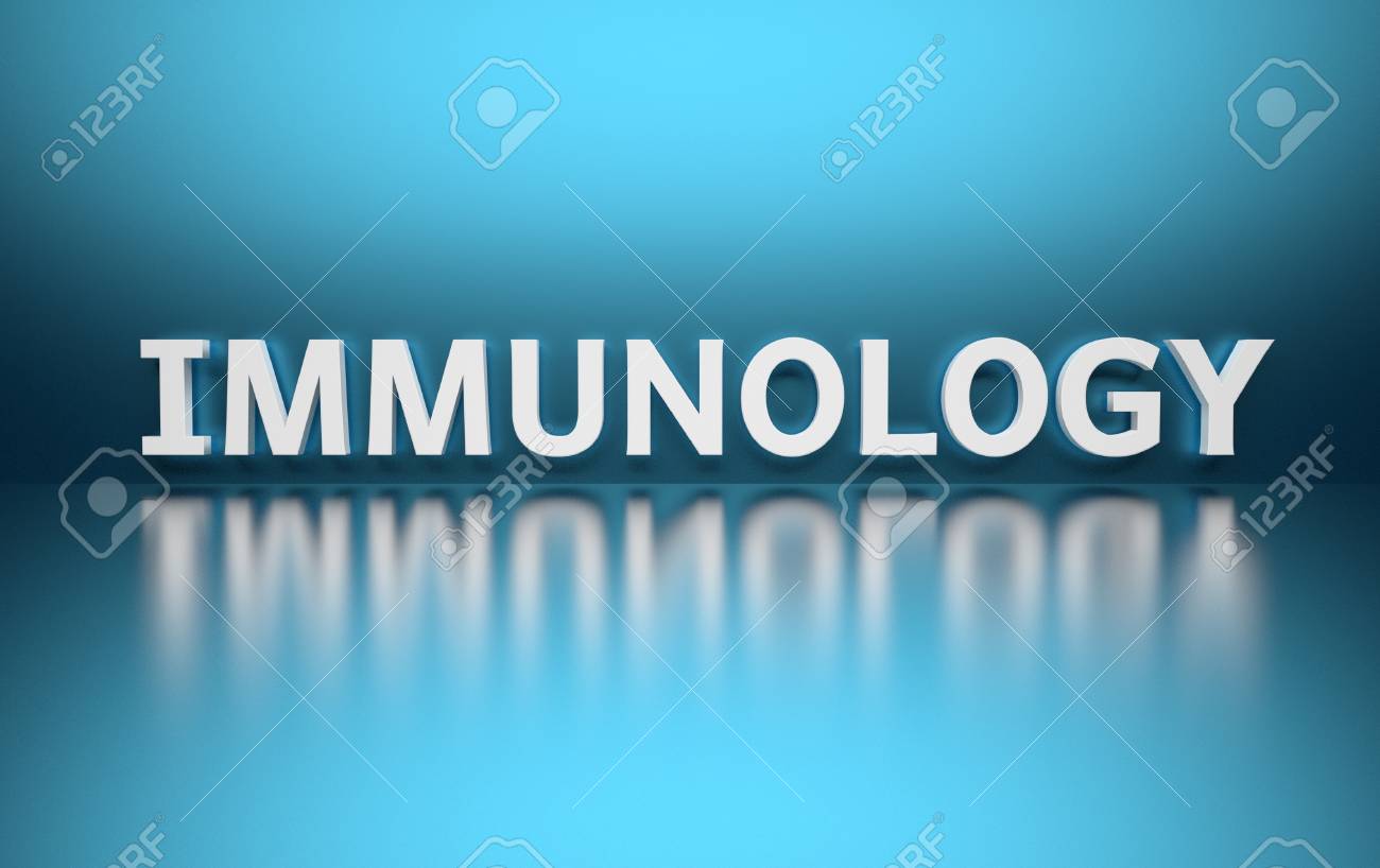 Word Immunology Written In Large Bold White Letters And Placed