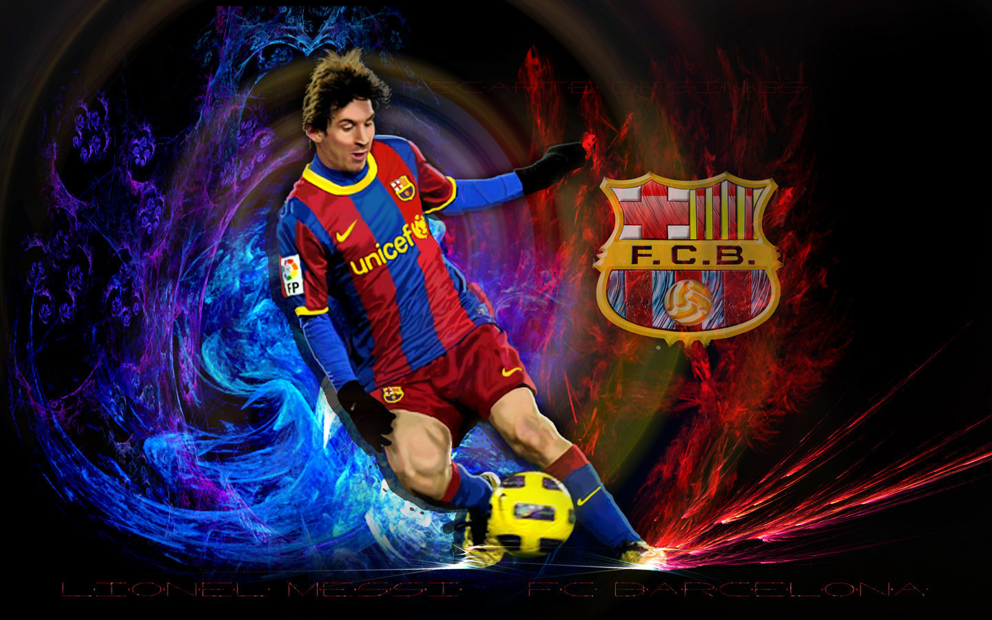 Lionel Messi FC Barcelona Wallpaper   Lionel Andres Messi Wallpaper 1440x900