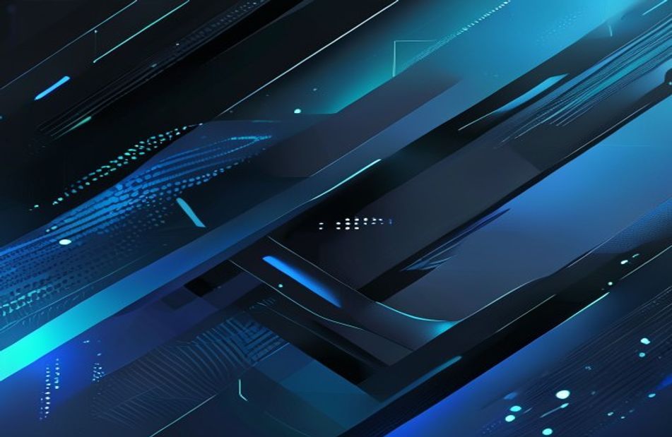 Black And Blue Tech Wallpaper