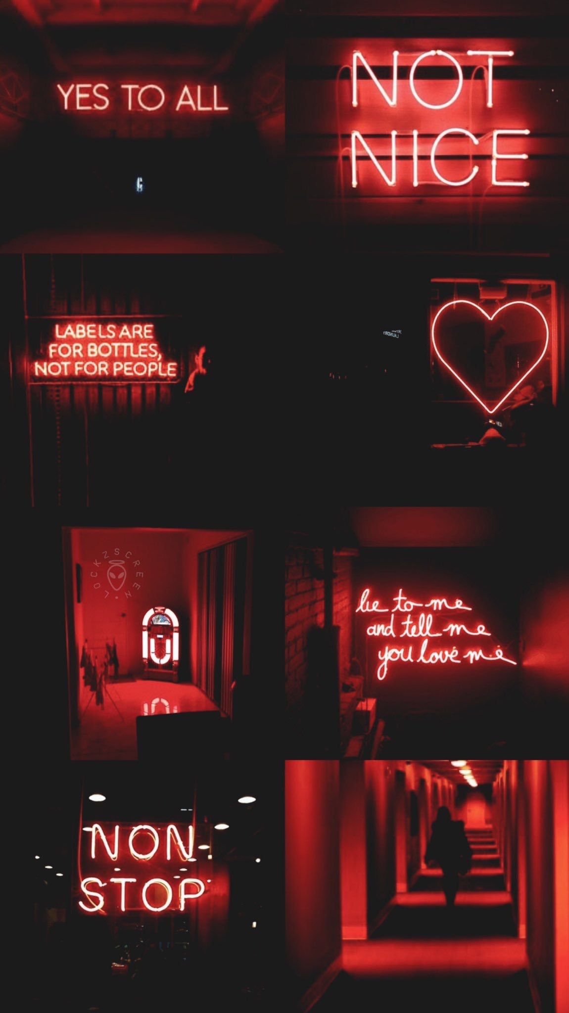 Red aesthetic EerieFairytale images for inspiration Neon