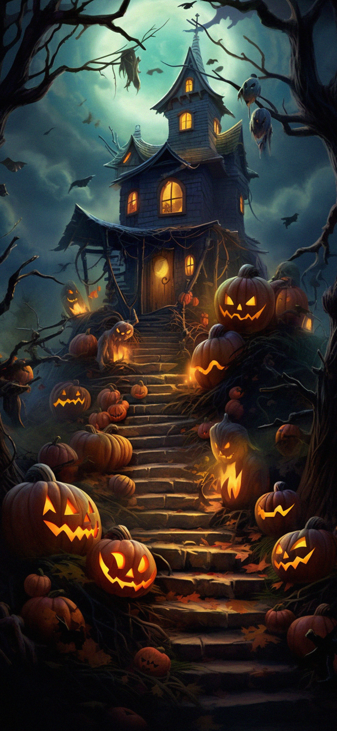 Haunted House Cool Scary Wallpaper