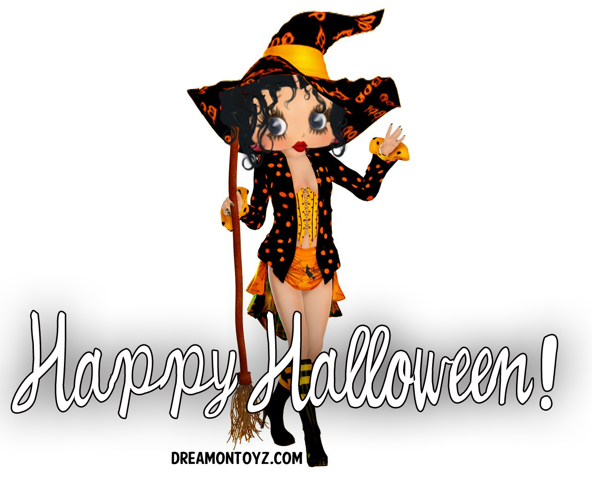Betty Boop Pictures Archive Witch Betty Boop Halloween greetings 1222x991