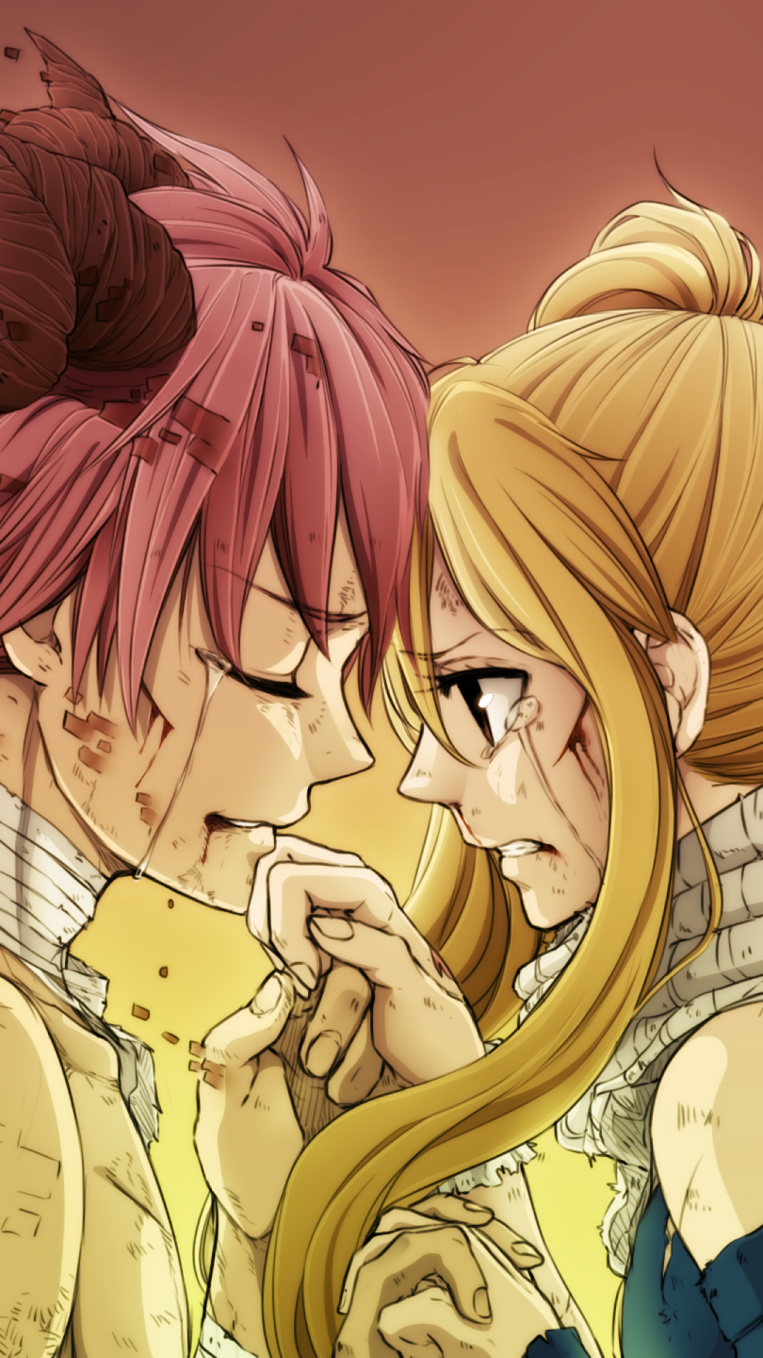 Natsu X Lucy Fairy Tail Tears Scarf After