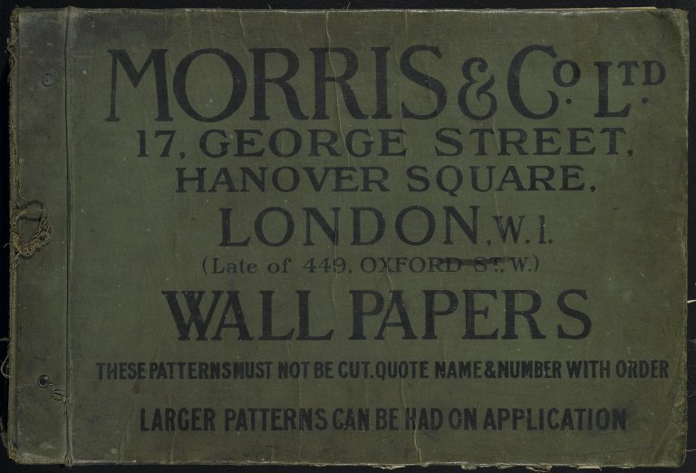 Museum Wallpaper Sample Book William Morris And Pany Jpg