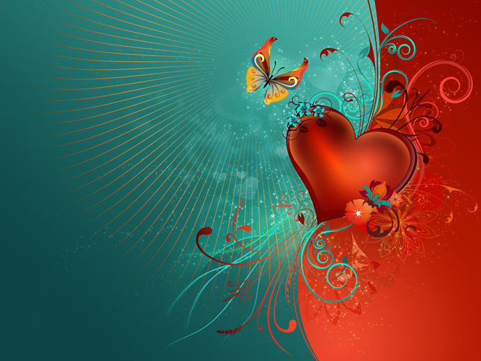 Valentines Heart Background wallpaper Webbyarts   Download 690x518