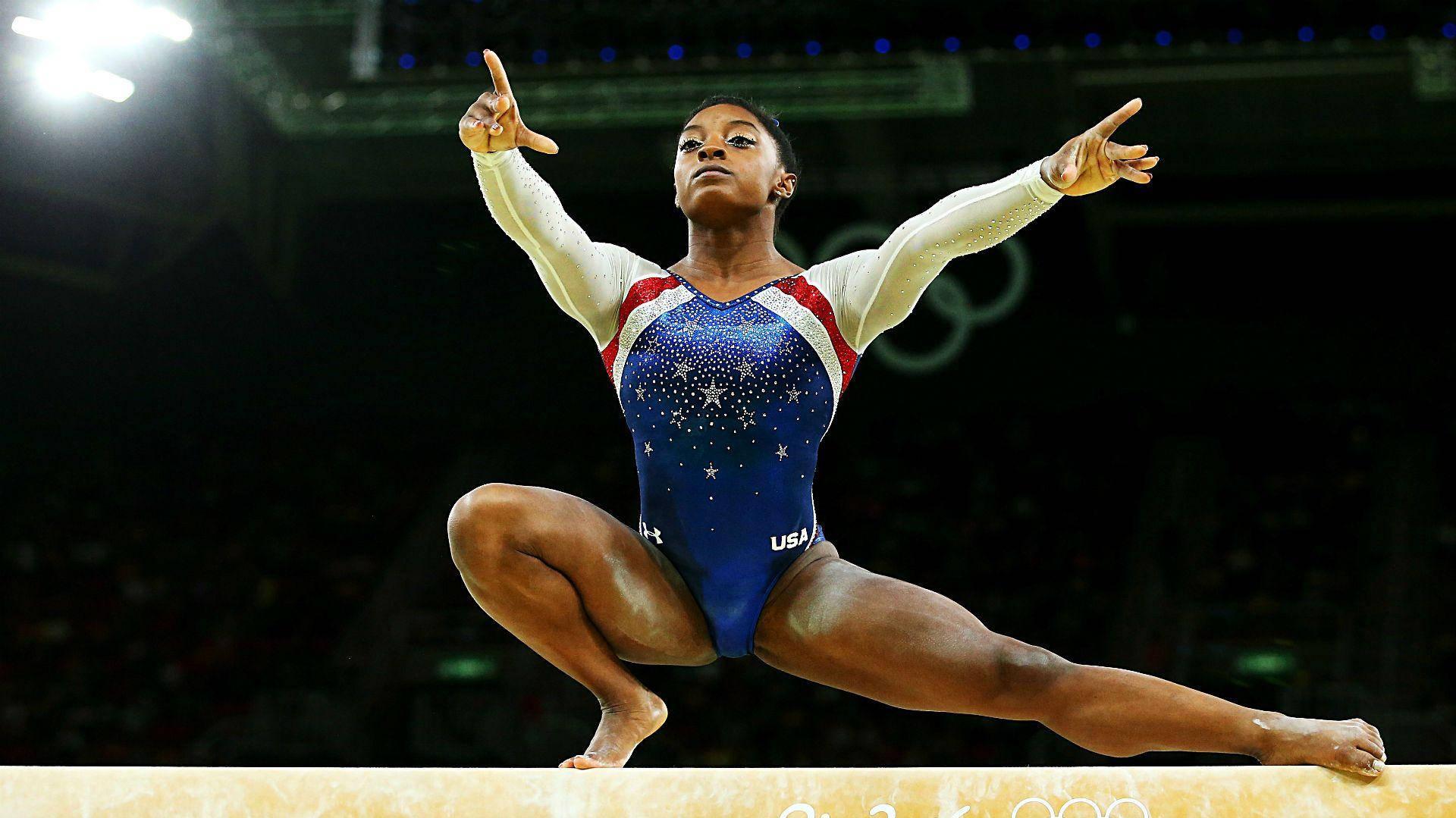 Simone Biles Starts Olympics with a Floor Exercise That Isn't up