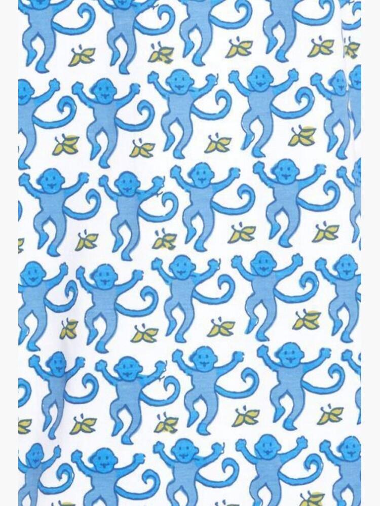 Blue Preppy Monkeys Art Board Print for Sale by preppy designzz