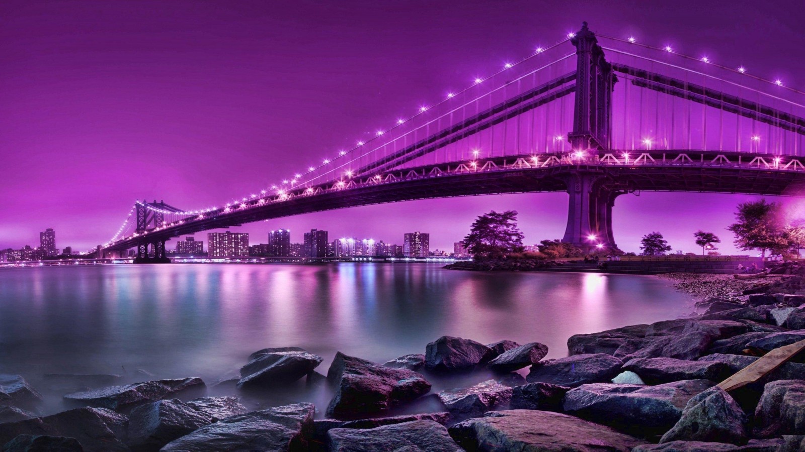 New York Bridge Wallpaper 1600x900