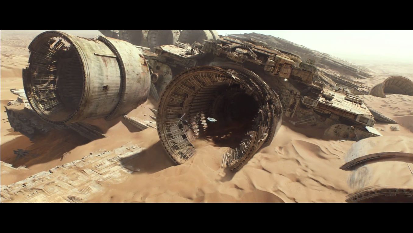 Its Way Into What Looks Like The Crash Landed Star Destroyer On Jakku