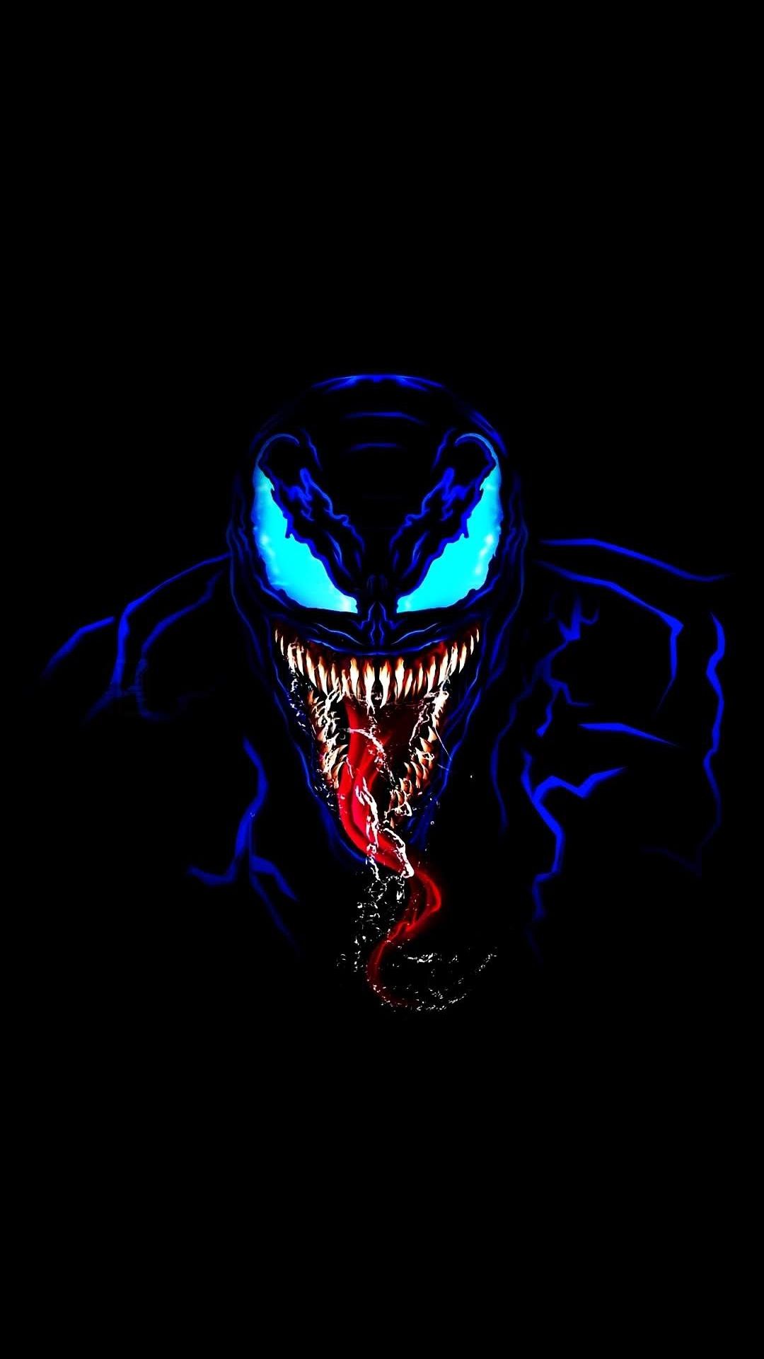 Venom In Dark iPhone Wallpaper Marvel