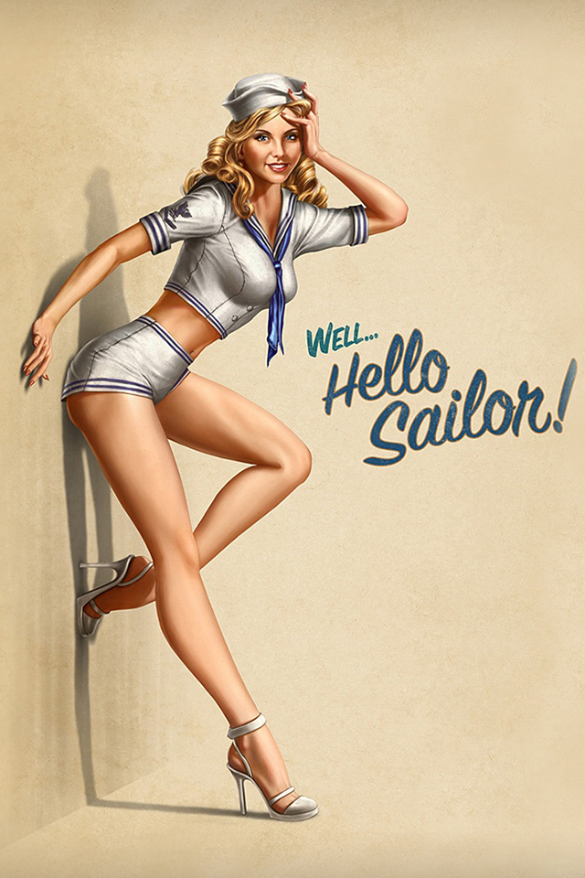 Hello Sailor Simply Beautiful iPhone Wallpaper