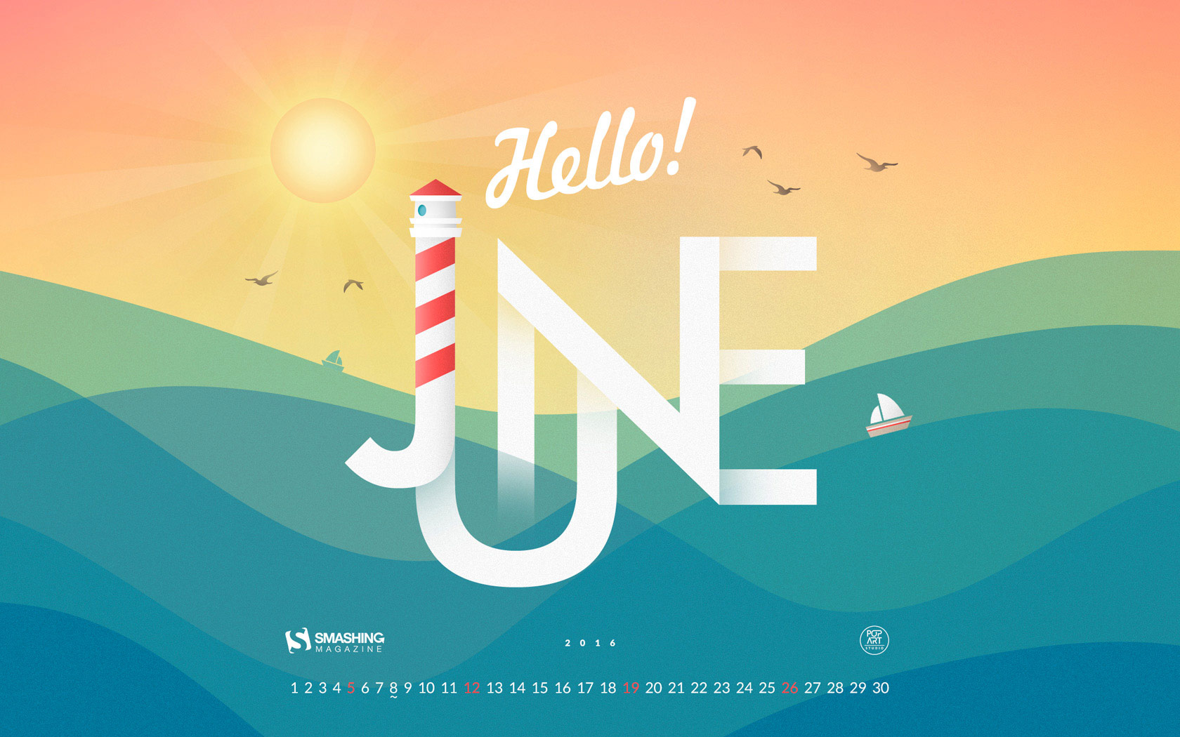 Free Download Desktop Wallpaper Calendars June 2016 Smashing Images, Photos, Reviews
