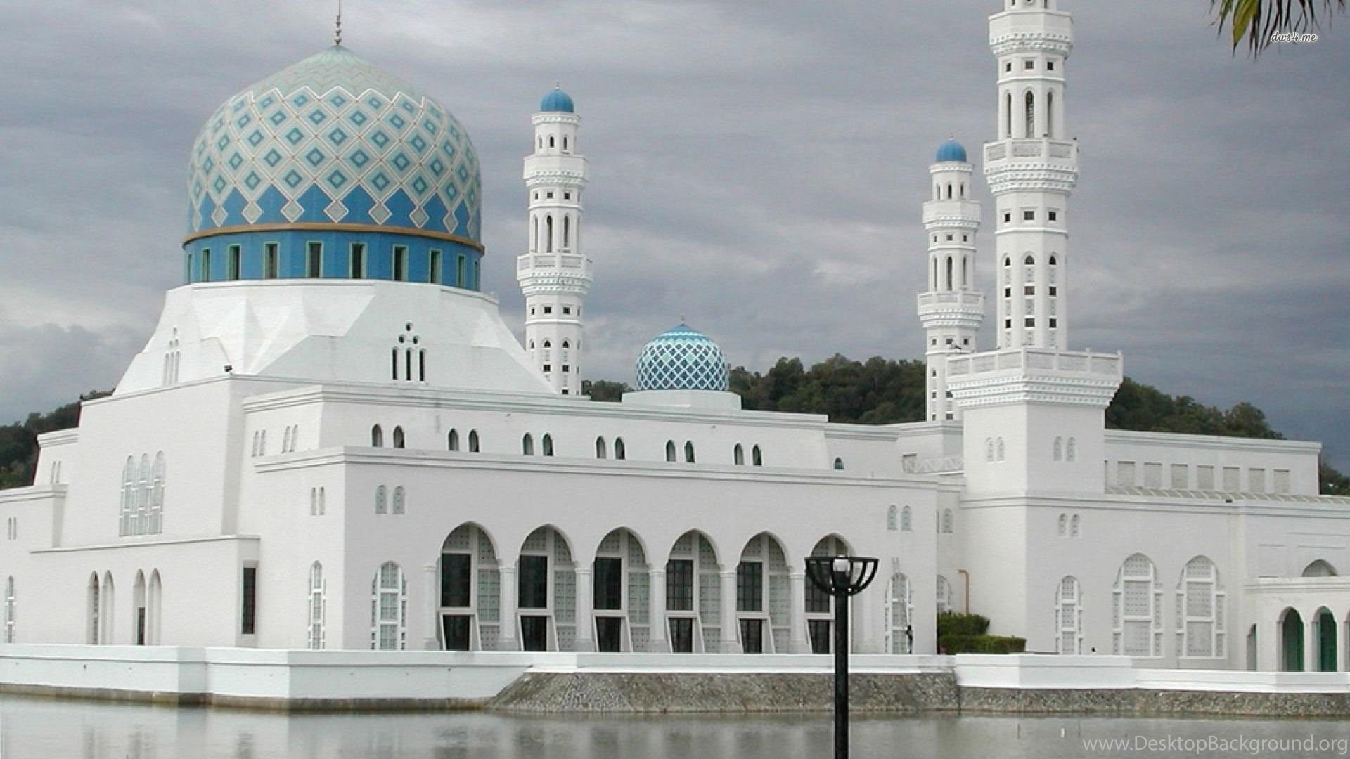 Full HD Wallpaper Kota Kinabalu Mosque Malaysia Desktop