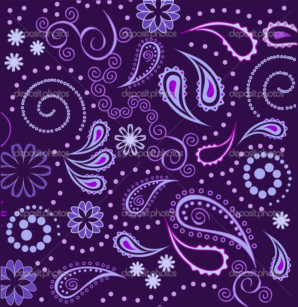 Purple Paisley Wallpaper All New