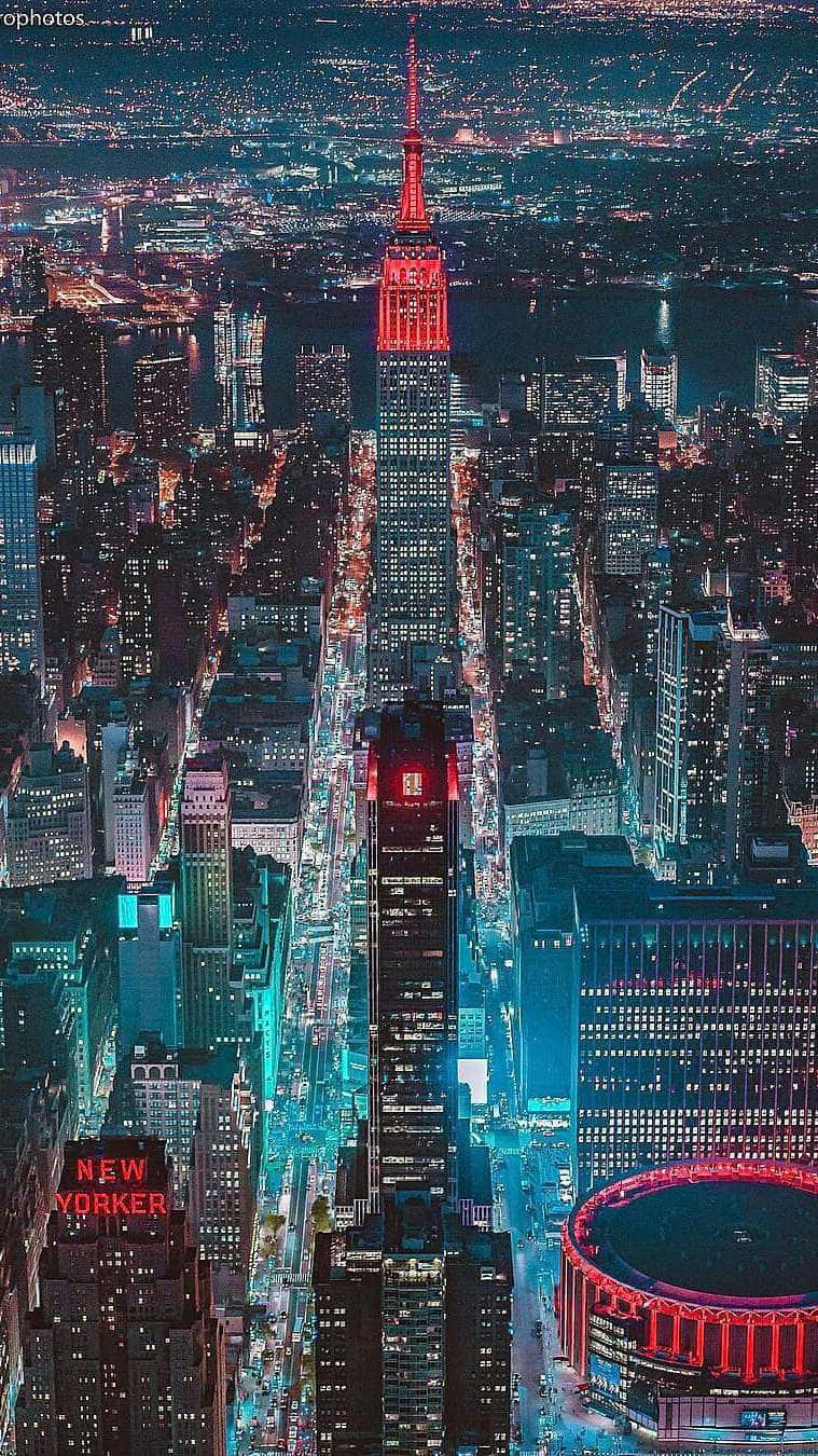 New York City Night iPhone Wallpaper