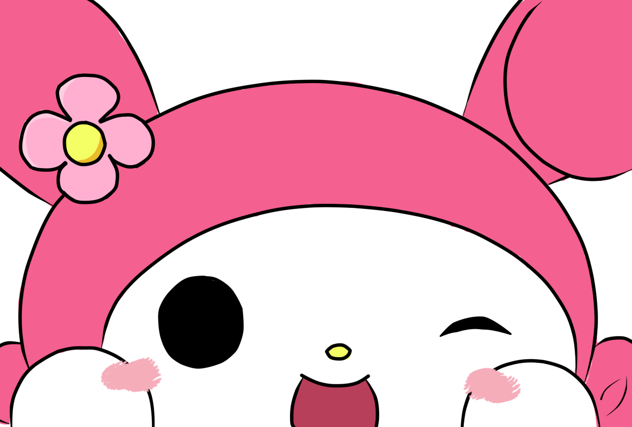 My Melody And Kuromi Wallpaper My melody face by