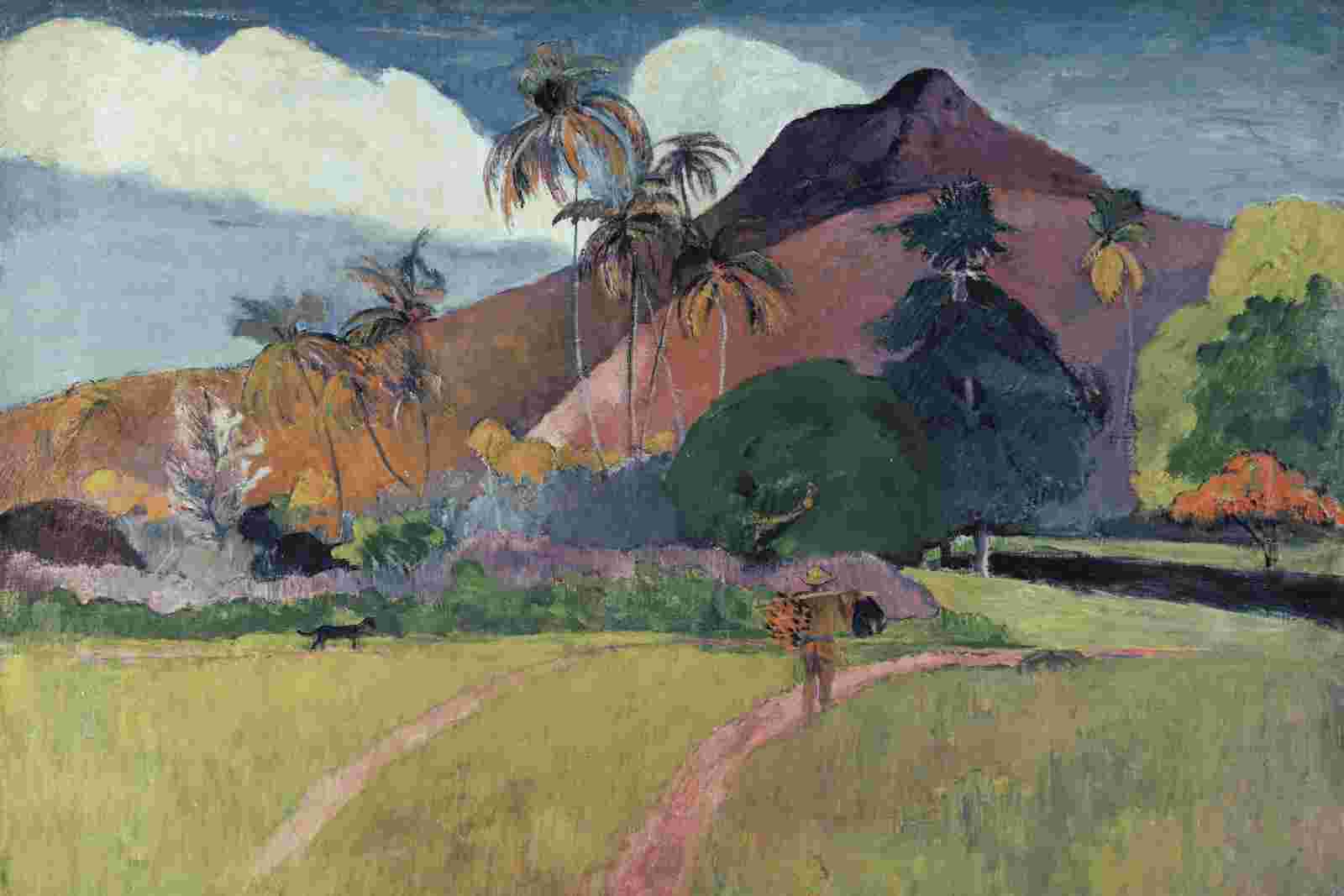 Tahitian Landscape with a Mountain Gauguin 1893