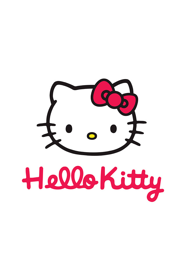 Ios7 Hello Kitty White Parallax HD iPhone iPad Wallpaper