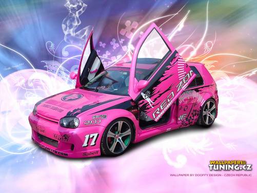 Pink Sports Car Tuning Desktop Wallpaper Hq Photo