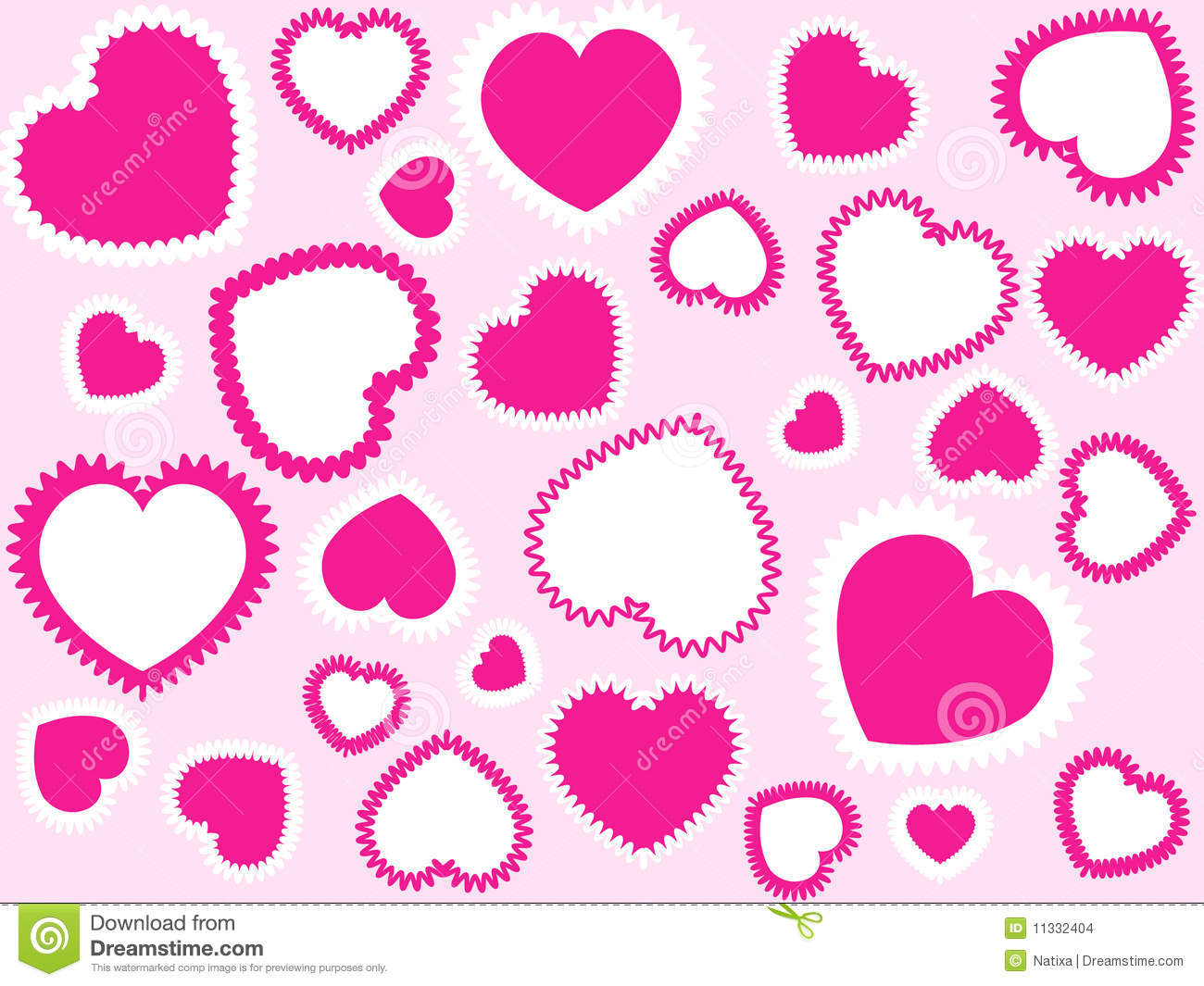 Pink Hearts Background Jpg