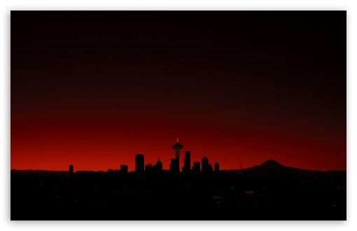 Seattle Sunset HD Wallpaper For Standard Fullscreen Uxga Xga