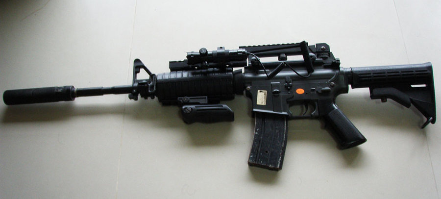M4a1 Assault Rifle Wallpaper Colt m4a1 carbine silenced by