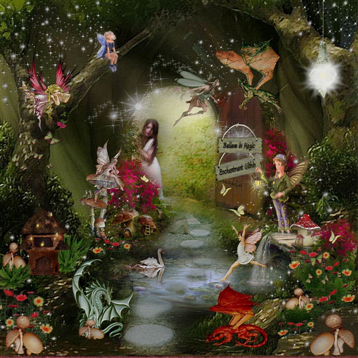 Fairies And Dragons Wallpaper Pic2fly
