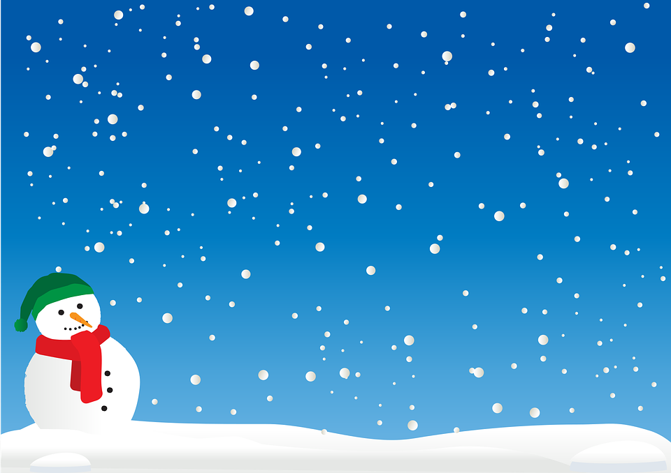 Christmas Cold Landscape Vector Graphic On
