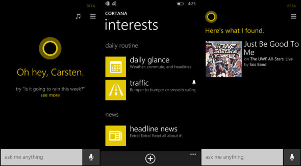 Windows Phone 81 Sprachassistent Cortana in Deutschland nutzen