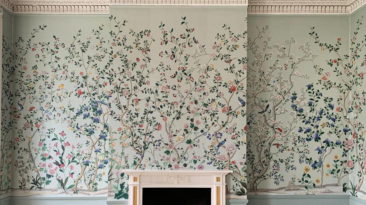 Interiors Ideas Try Traditional Eastern Patterns On Wallpaper To