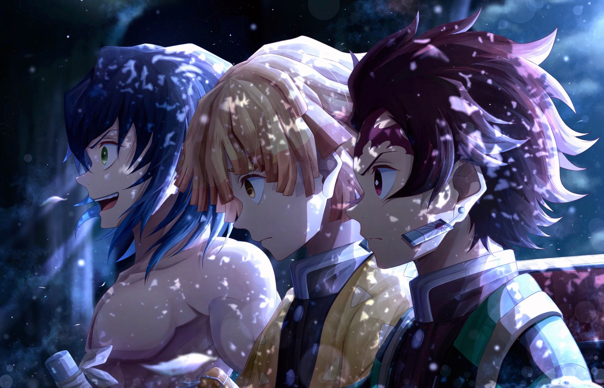 Demon Slayer Trio Wallpaper