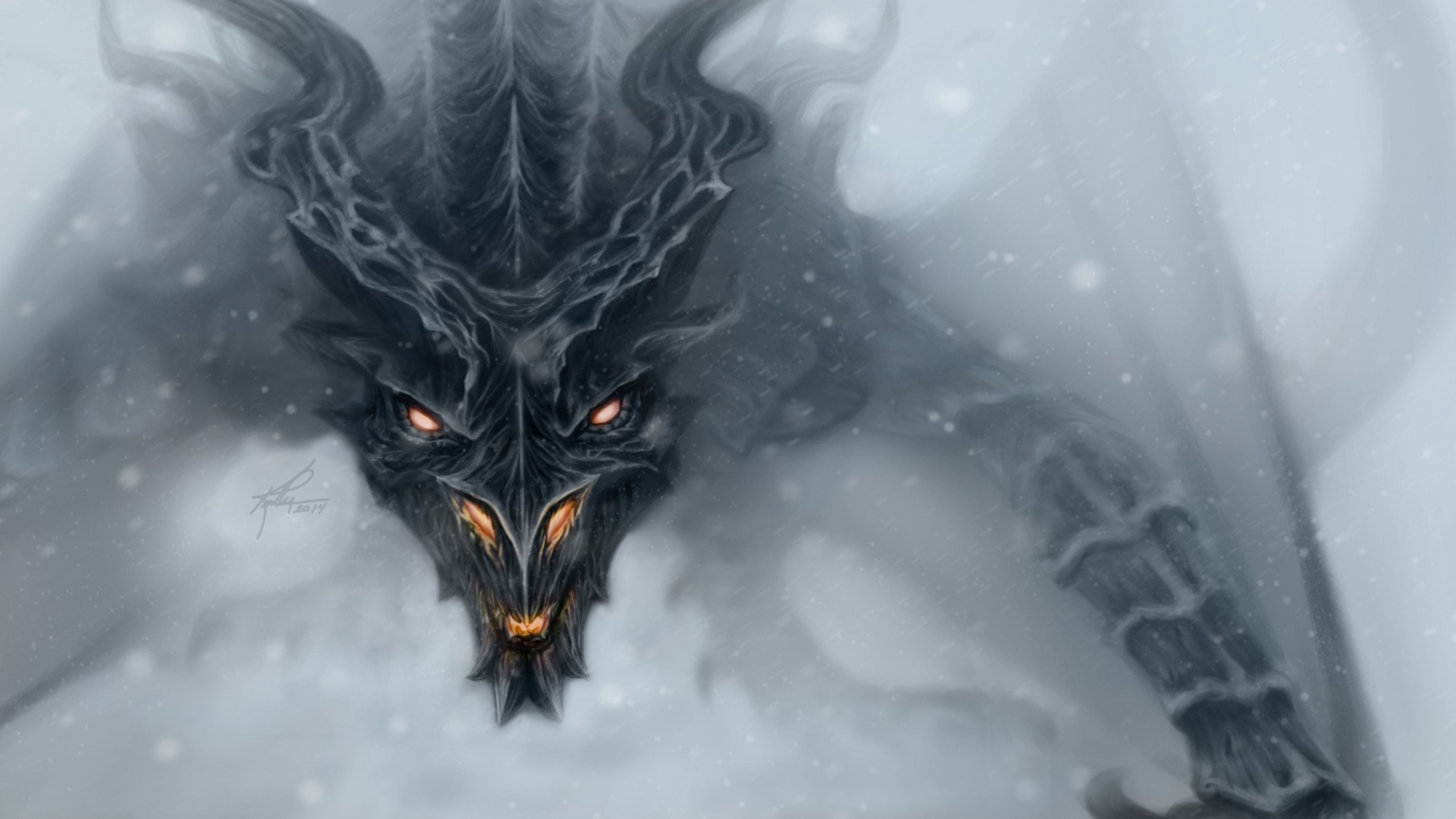 4k Cool Dragon Wallpaper