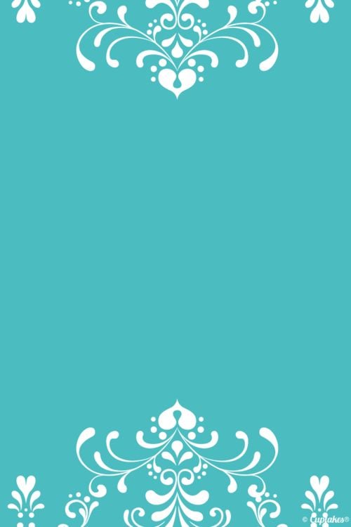 Turquoise Tiffany blue pattern edge iphone phone wallpaper background 500x750