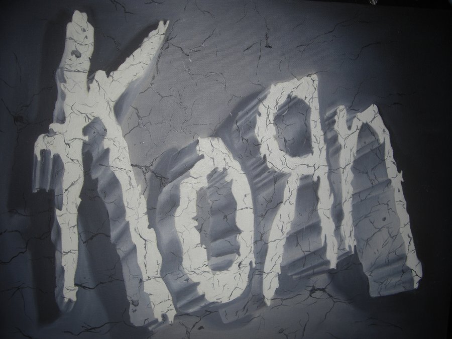 Korn Logo Wallpaper Stone By