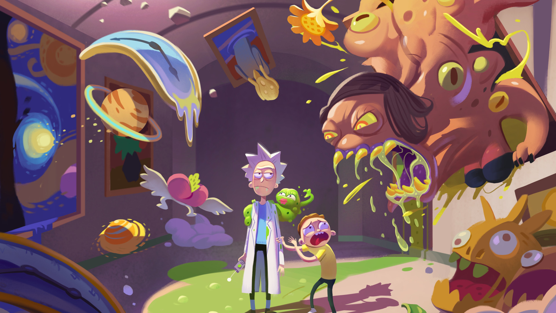 Rick And Morty HD Art Laptop Full 1080p 4k Wallpaper