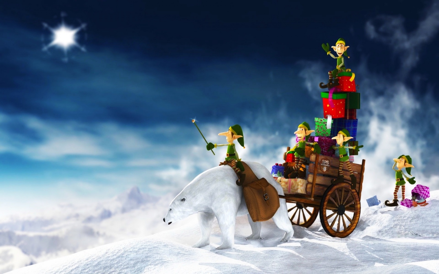 Christmas Elfs Gifts Desktop Pc And Mac Wallpaper