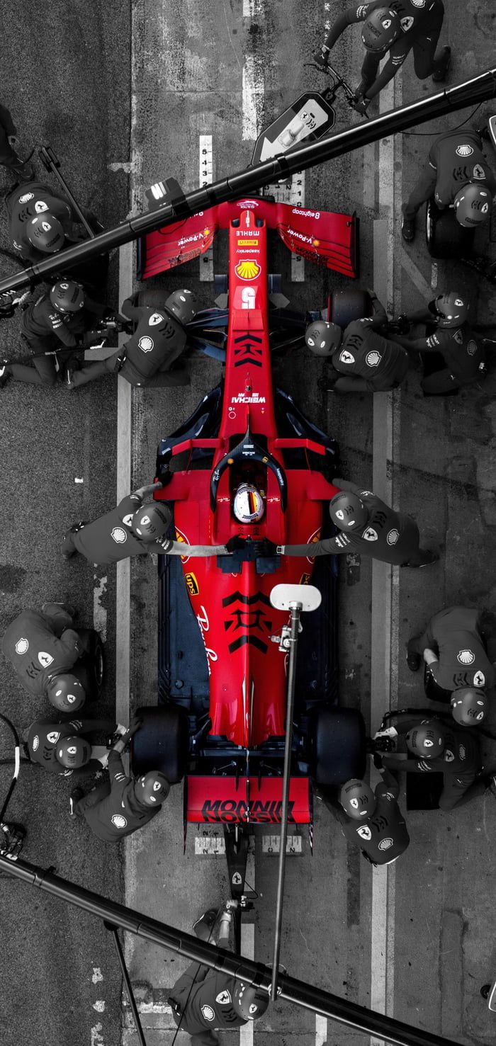 Pitstop Wallpaper Formula Car iPhone