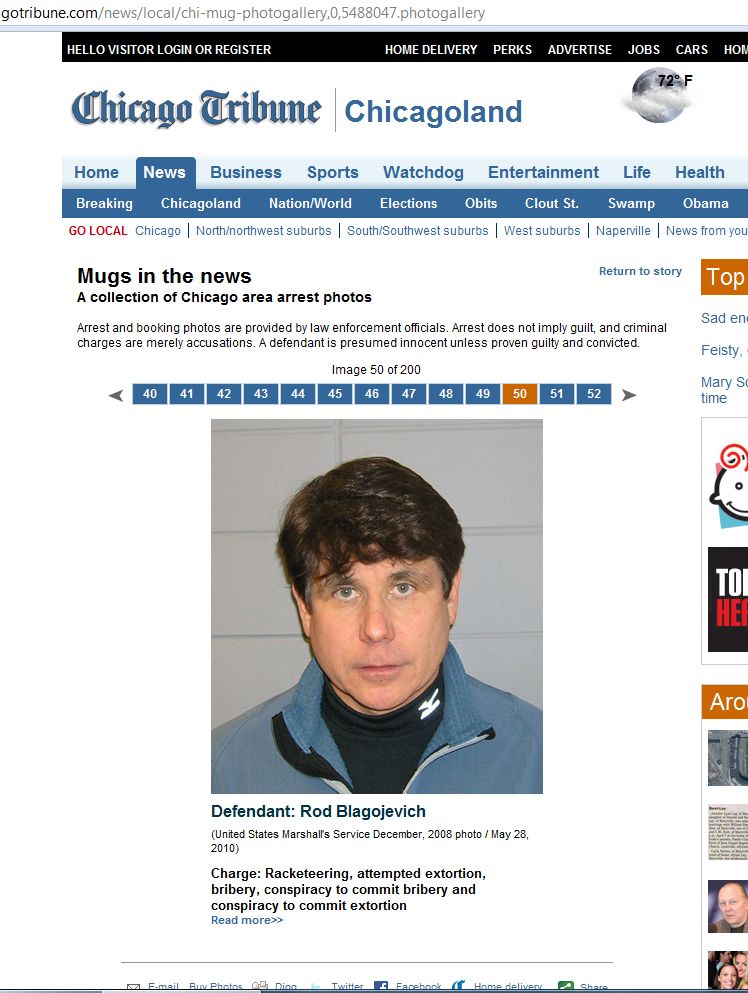 Rod Blagojevich Mug Shot Eurochicago Wallpaper