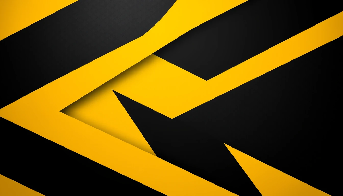 Black And Yellow Hd Wallpaper
