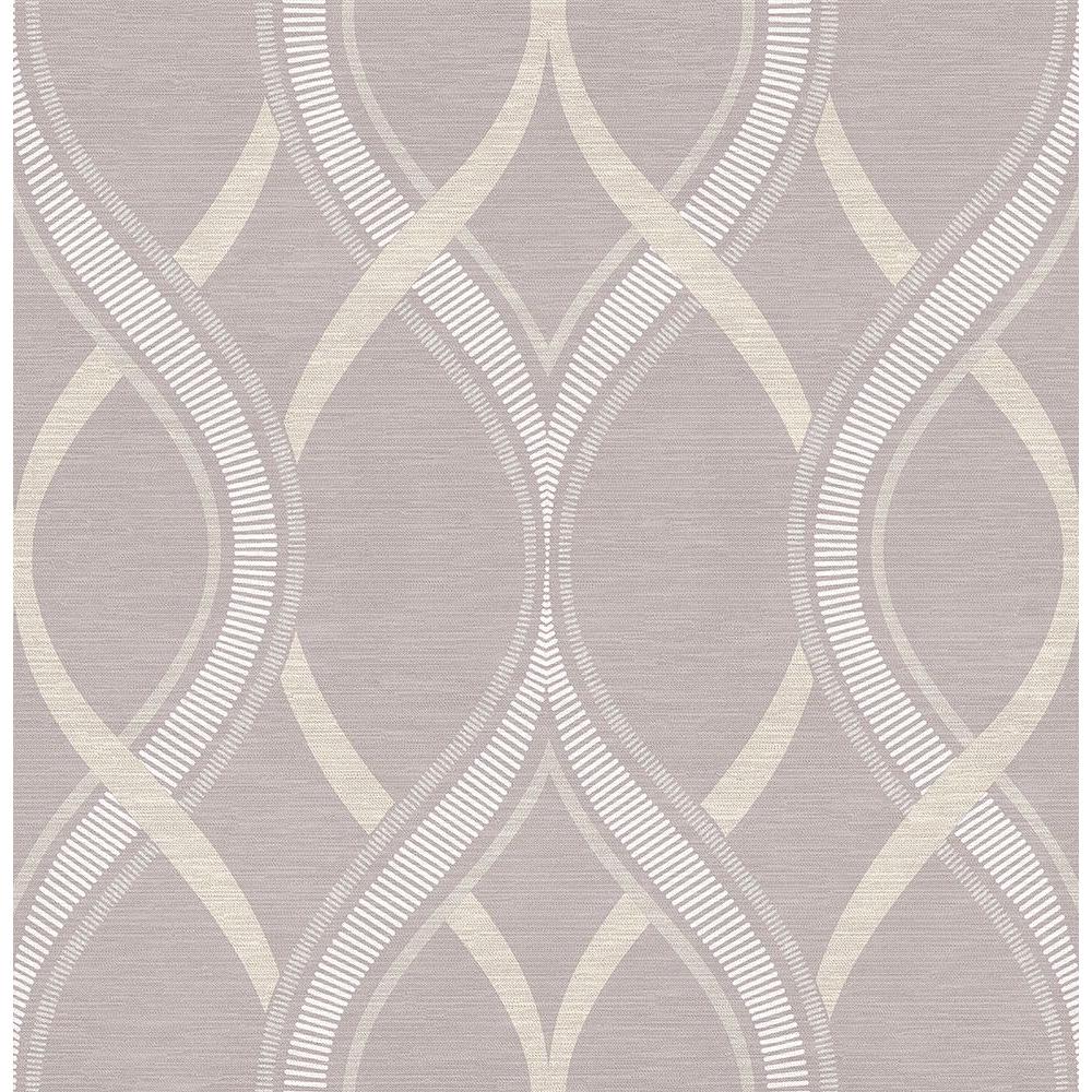 A Street Frequency Lavender Ogee Wallpaper The Home Depot