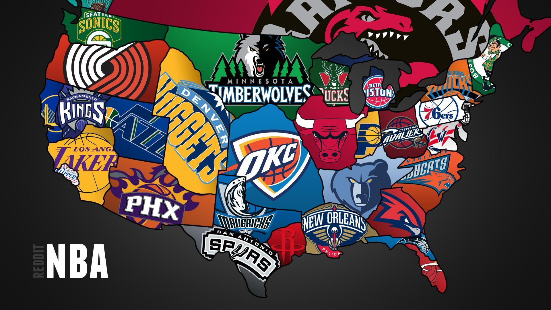 Cool map of NBA teams   1920x1080   Full HD 169   Wallpaper 1772 on