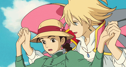 Ghibli S Howl Moving Castle How And Sophie Gif Background Set