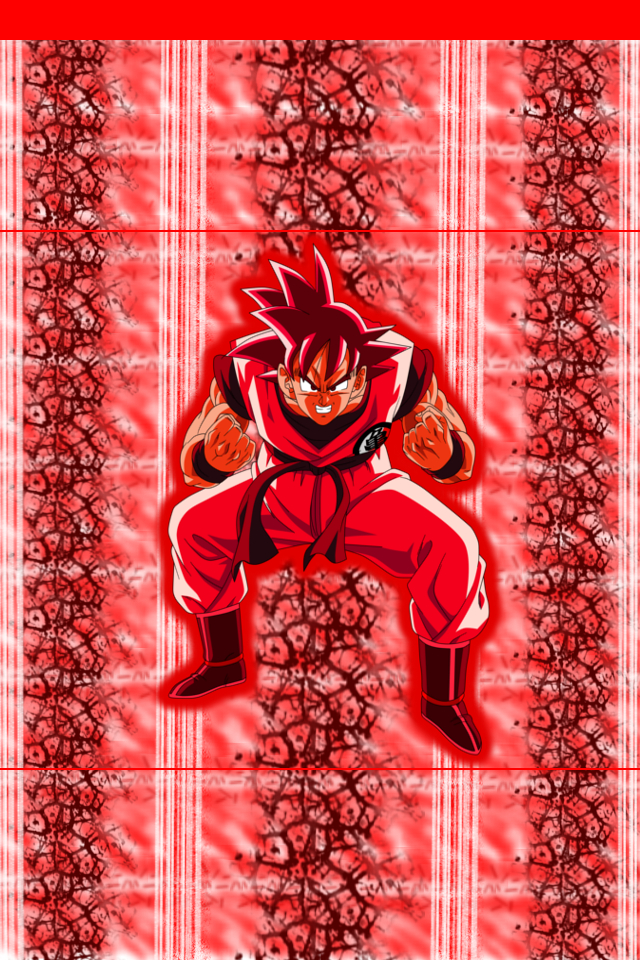 Goku Kaio Ken iPhone Wallpaper By Aceofponies
