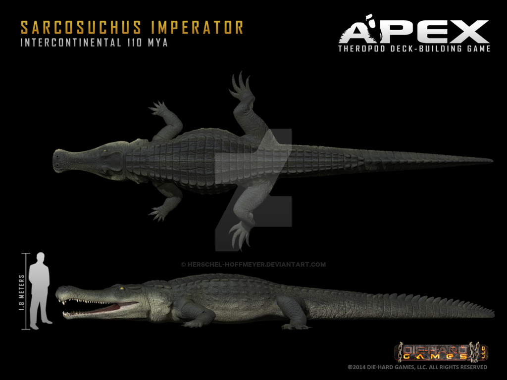 Sarcosuchus Imperator By Herschel Hoffmeyer