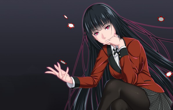 Wallpaper Anime Girl Pulsive Gambler Yumi Located In