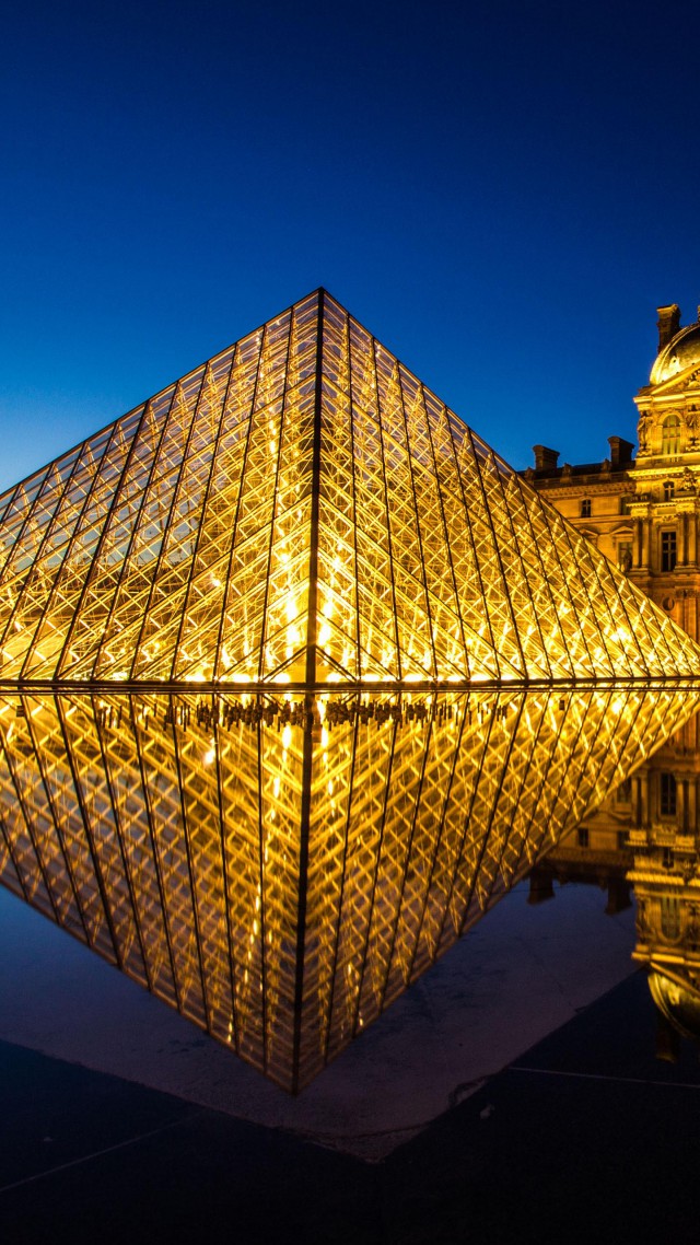 Louvre Museum France Paris Tourism Travel Pyramid