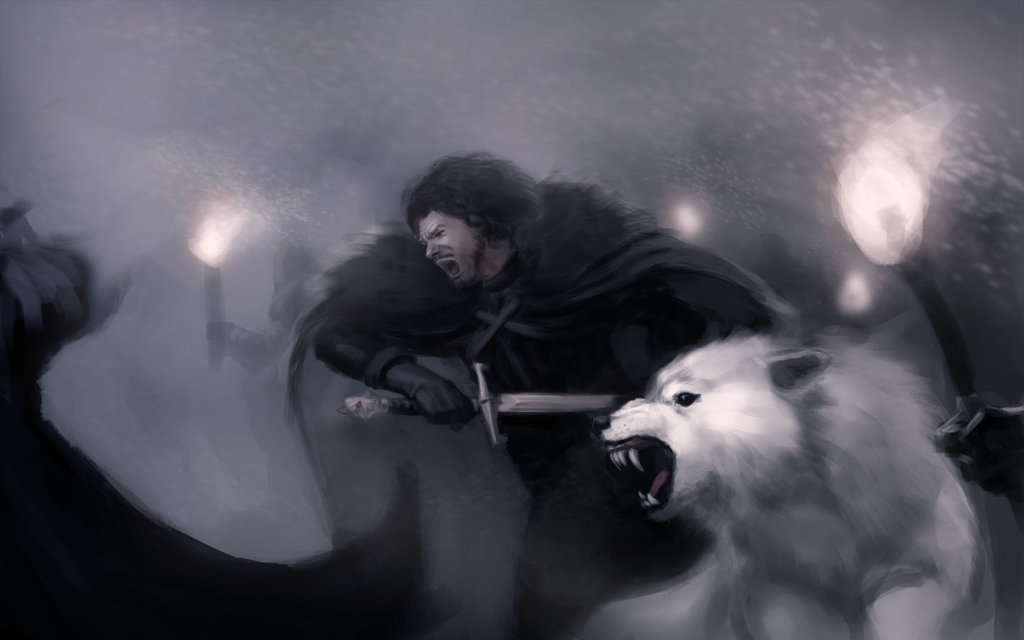 Jon Snow Art Desktop Fin By