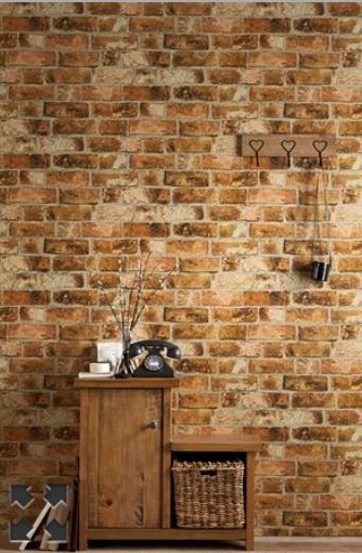 Brick Wallpaper Living Room Bricks