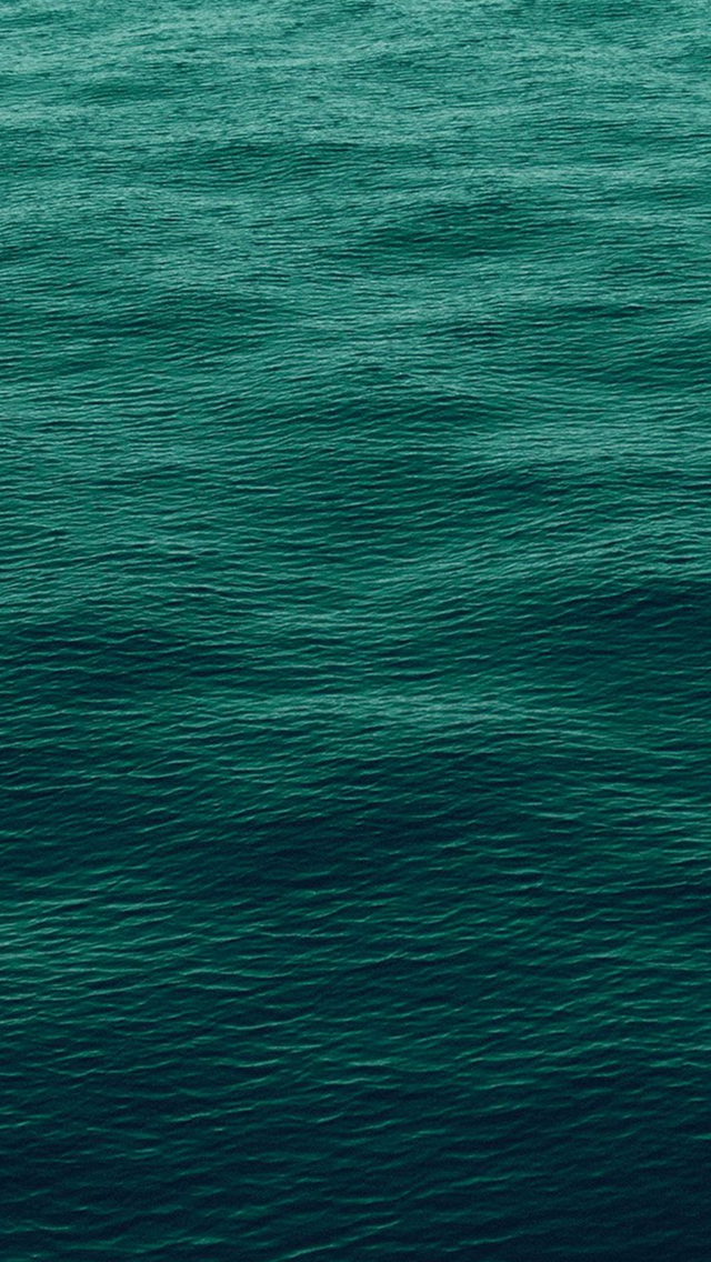 Wave Green Ocean Sea Blue Pattern iPhone Wallpaper